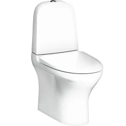WC-istuin Gustavsberg Estetic 8300 piilo S/P-lukko, Hygienic Flush, C+, mattavalkoinen