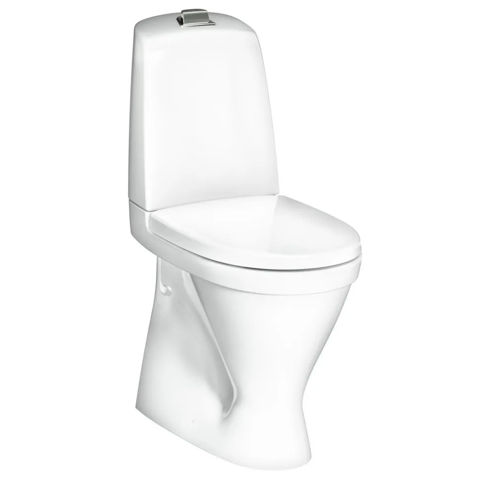 WC-istuin Gustavsberg Nautic 1546, korkea malli, S-lukko, valkoinen