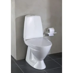 WC-istuin IDO Basic, piilo-S-lukko, 2-huuhtelu, istuinkannella