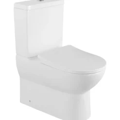 WC-istuin Interia Jalta huuhtelukaulukseton soft-close-kannella kaksoishuuhtelu