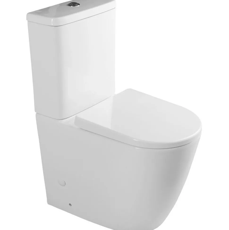 WC-istuin Interia Turku huuhtelukaulukseton soft-close-kannella kaksoishuuhtelu