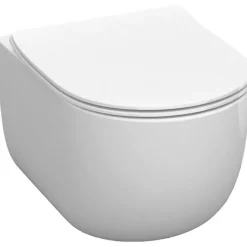 WC-istuin Kerasan Flo Rimless seinämalli valkoinen