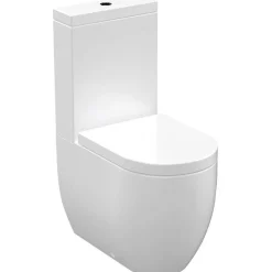 WC-istuin Kerasan Flo Set 3/6l kaksoishuuhtelu S/P-lukko valkoinen