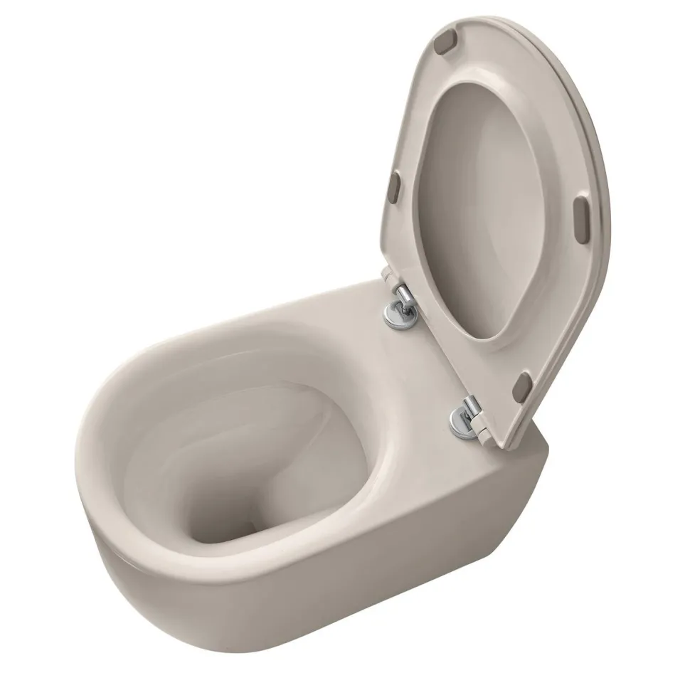 WC-istuin Kerasan Nolita 5318 Rimless S/P-lukko lattiamalli matta eri värejä