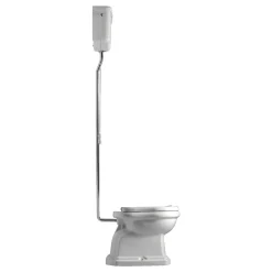 WC-istuin Kerasan Retro 1 P-lukko keraamisella yläsäiliöllä kromi