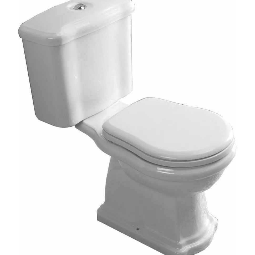 WC-istuin Kerasan Retro 3 S-lukko kromi 3/6l kaksoishuuhtelu