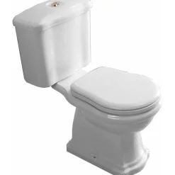 WC-istuin Kerasan Retro 3 S-lukko pronssi 3/6l kaksoishuuhtelu