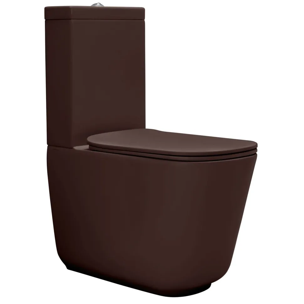 WC-istuin Kerasan Tribeca 3/6l kaksoishuuhtelu S/P-lukko matta eri värejä