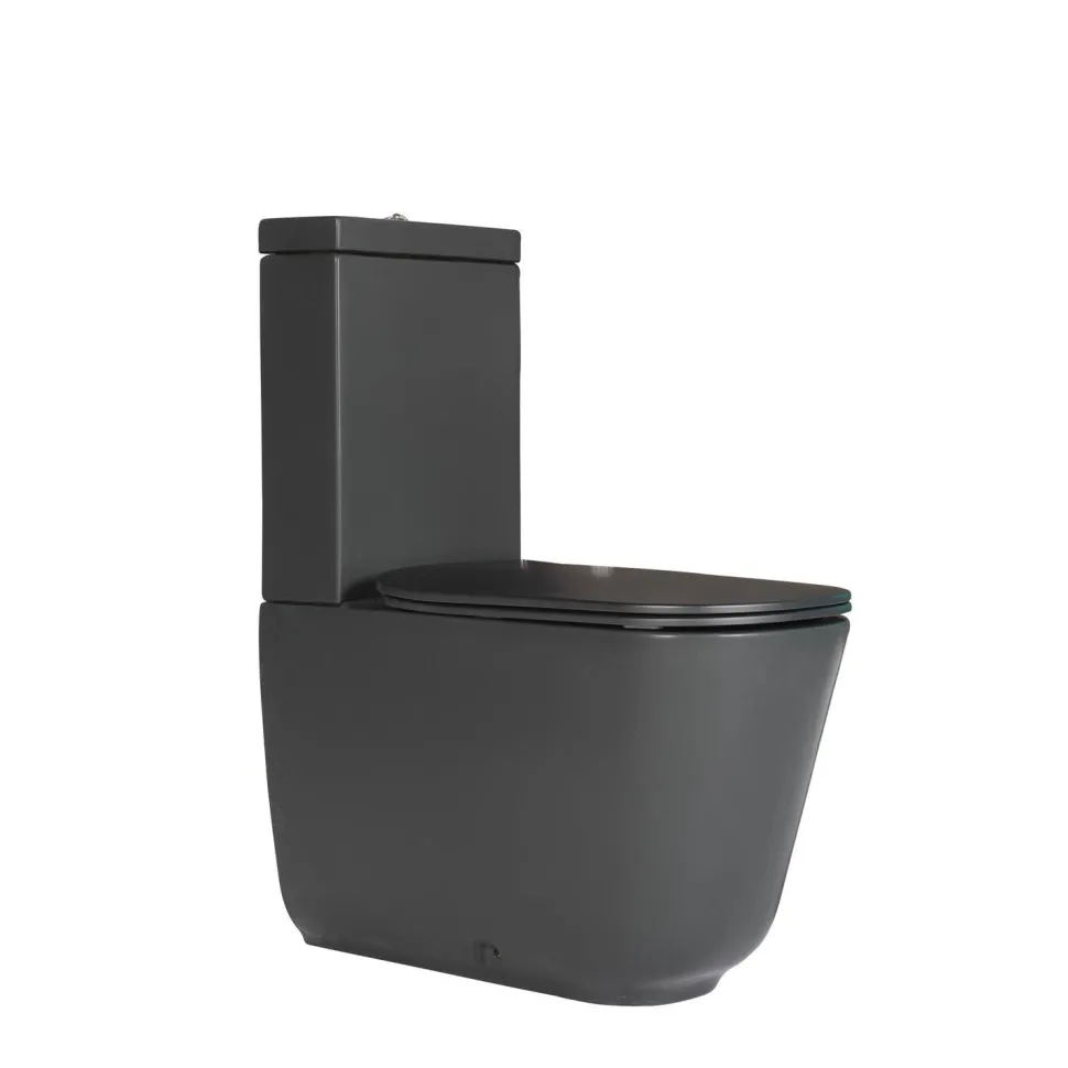 WC-istuin Kerasan Tribeca 3/6l kaksoishuuhtelu S/P-lukko matta eri värejä