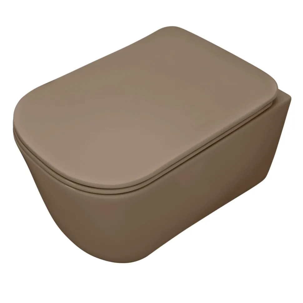 WC-istuin Kerasan Tribeca Rimless 5114 Rimless seinämalli matta eri värejä