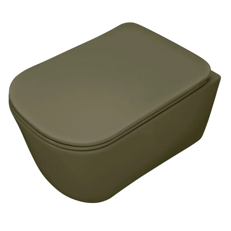 WC-istuin Kerasan Tribeca Rimless 5114 Rimless seinämalli matta eri värejä