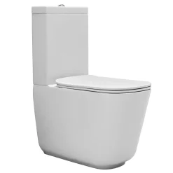 WC-istuin Kerasan Tribeca Tech 3/6l kaksoishuuhtelu S/P-lukko valkoinen