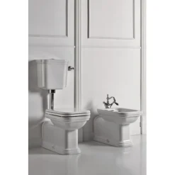 WC-istuin Kerasan Waldorf 2 keraamisella alasäiliöllä pronssi