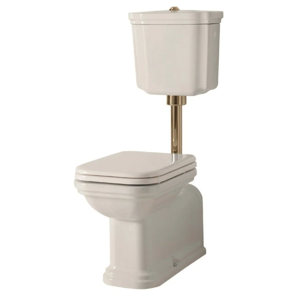 WC-istuin Kerasan Waldorf 2 keraamisella alasäiliöllä pronssi