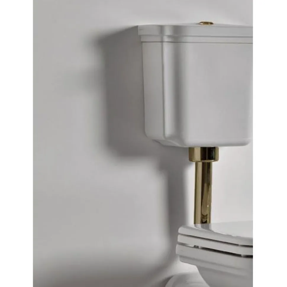 WC-istuin Kerasan Waldorf 2 keraamisella alasäiliöllä pronssi