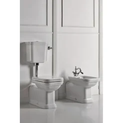 WC-istuin Kerasan Waldorf 2 keraamisella alasäiliöllä kromi