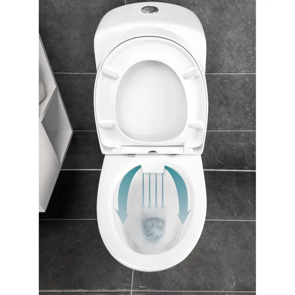 WC-istuin Noro Well No Rim Soft Close -kannella