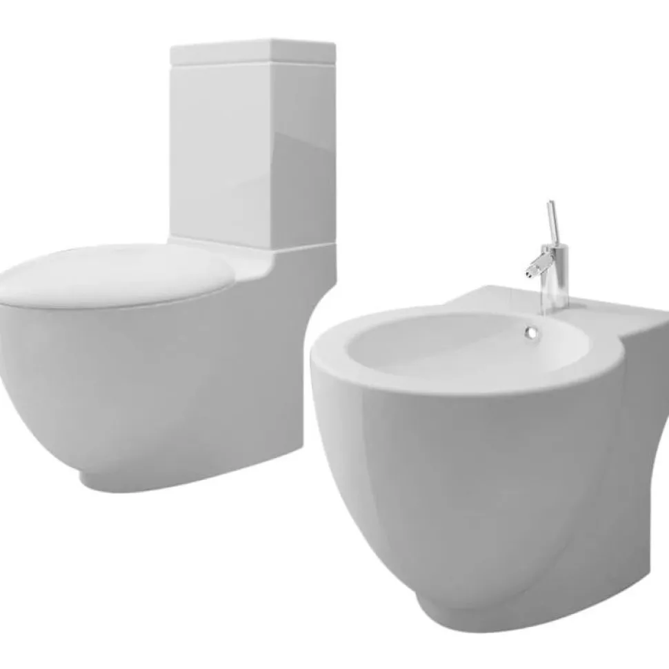 WC-Pönttö & Bidee Sarja Keraaminen Valkoinen