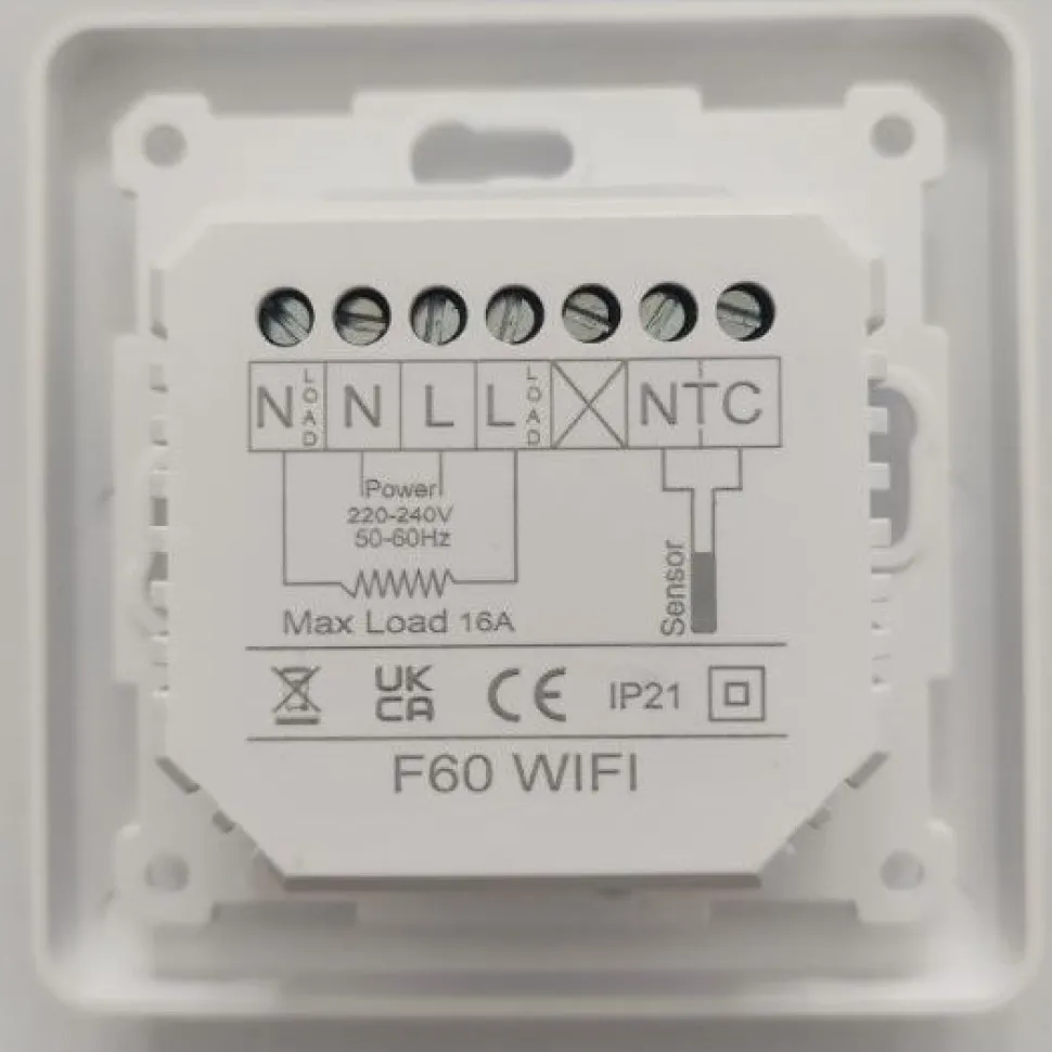 Yhdistelmätermostaatti DunWore F60, wifi