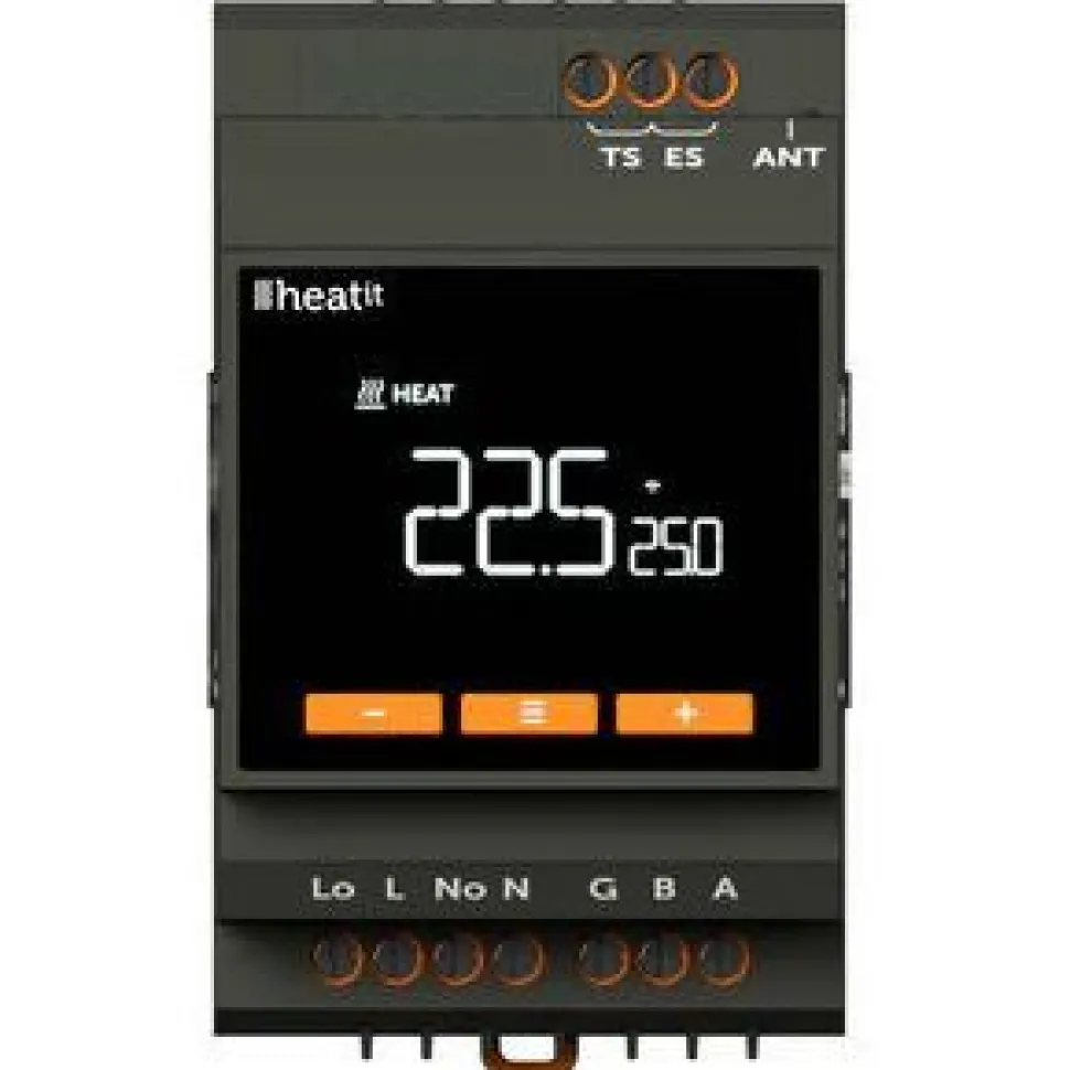 Yhdistelmätermostaatti Heatit Z-Wave DIN Smart 16A Modbus