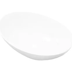 Ylellinen keraaminen pesuallas soikea 40x33 cm Valkoinen