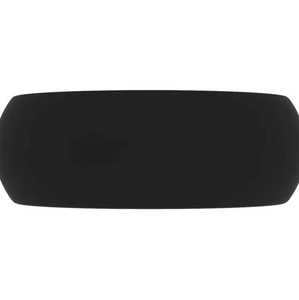 Ylellinen pesuallas pyöreä matta musta 40x15 cm keraami