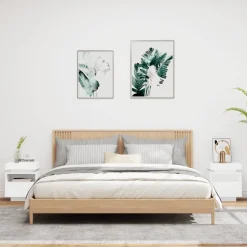 Yöpöydät LED-valoilla 40x39x48,5 cm, eri värejä ja pakkauskokoja (33073)